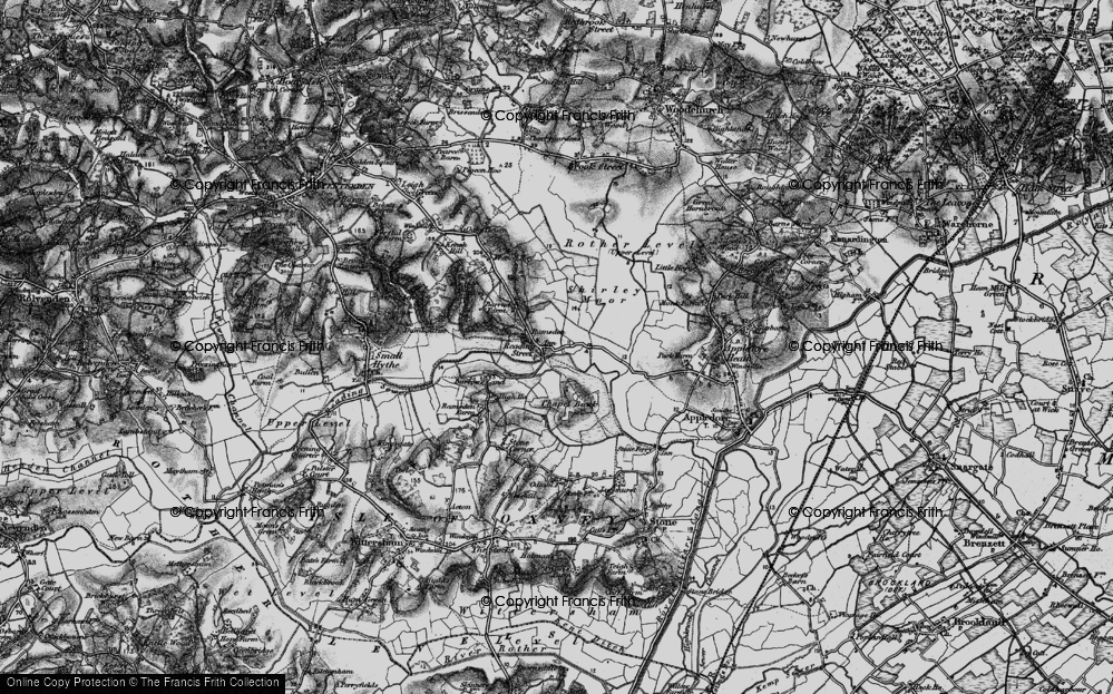 Old Map of Reading Street, 1895 in 1895