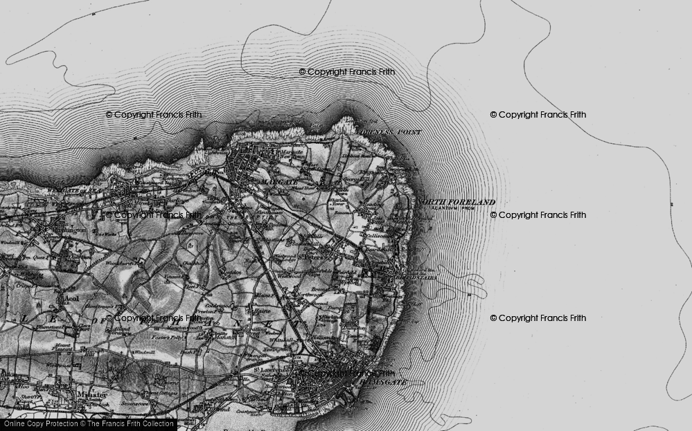 Old Map of Reading Street, 1895 in 1895