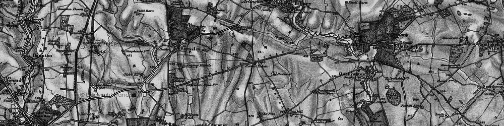 Old map of Ready Token in 1896