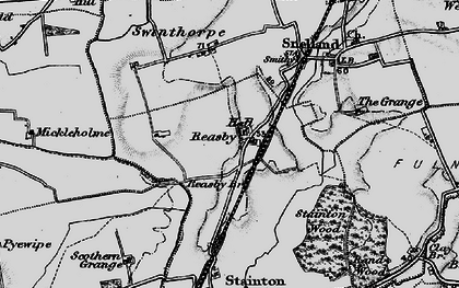 Old map of Reasby in 1899