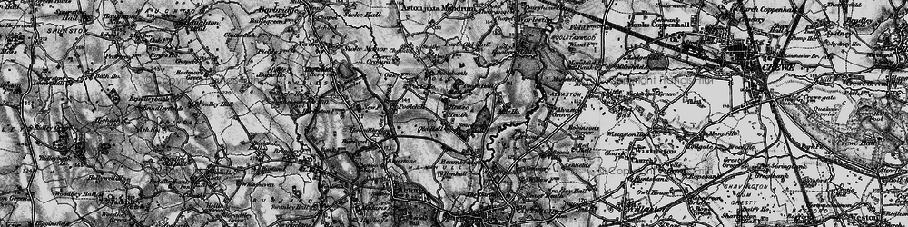 Old map of Rease Heath in 1897