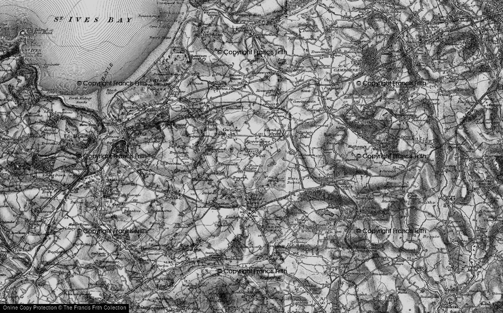 Old Map of Reawla, 1896 in 1896