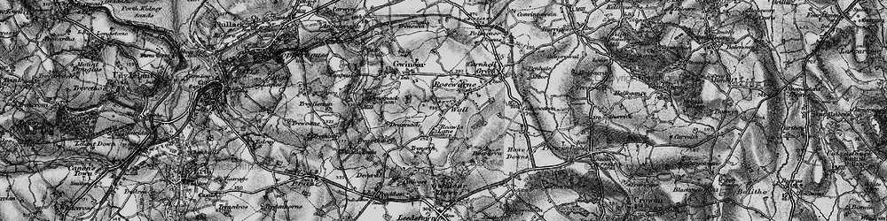 Old map of Reawla in 1896
