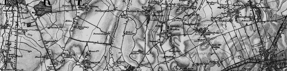 Old map of Red Barn in 1896