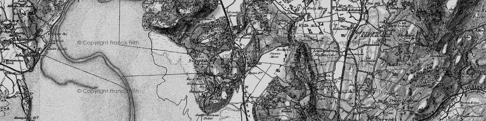 Old map of Leighton Moss (Nature Reserve) in 1898