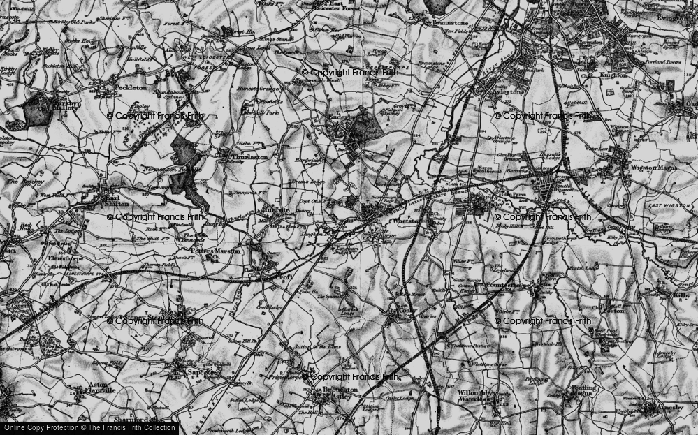 Old Map of Red Hill, 1899 in 1899