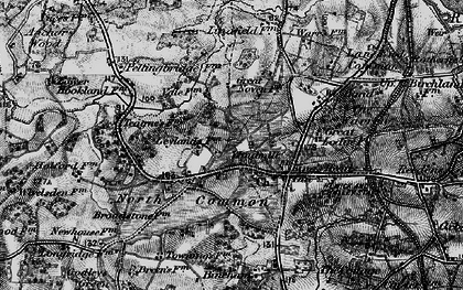 Old map of Red House Common in 1895