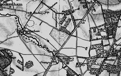 Old map of Red Lodge in 1898