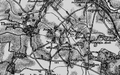 Old map of Red Pits in 1898
