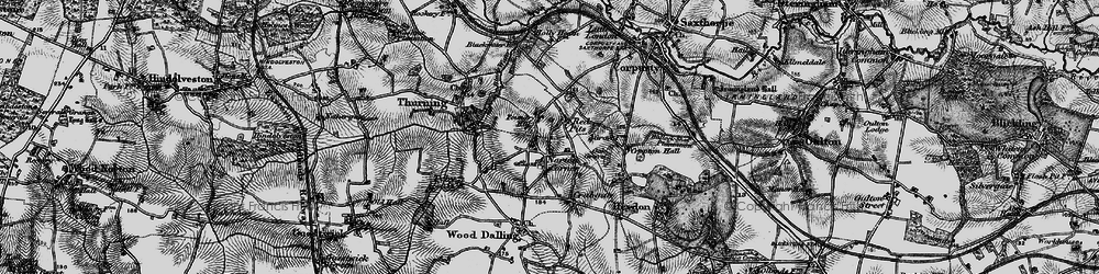 Old map of Red Pits in 1898