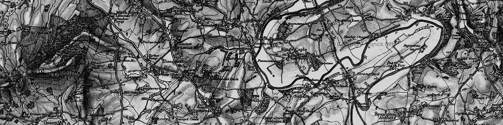 Old map of Red Rail in 1896