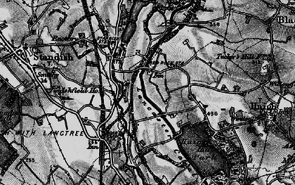 Old map of Red Rock in 1896