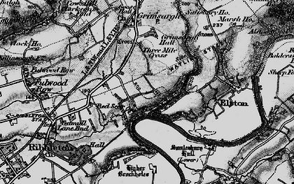 Old map of Red Scar in 1896