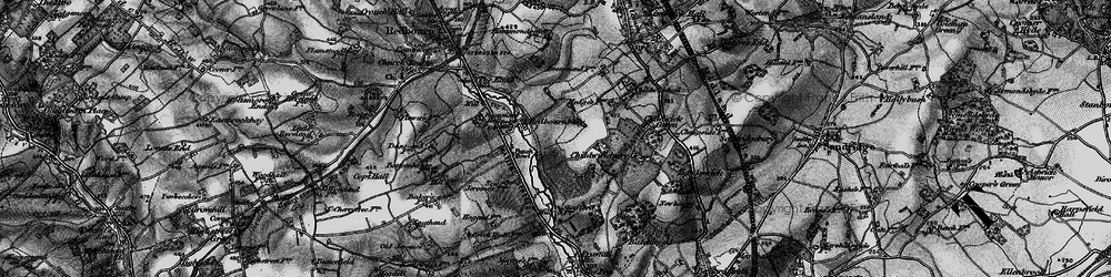 Old map of Beech Hyde in 1896