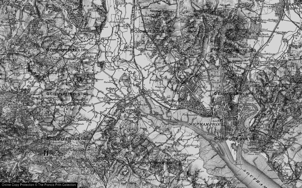 Old Map of Redbridge, 1895 in 1895