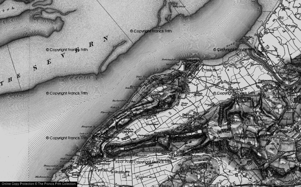 Old Map of Redcliffe Bay, 1898 in 1898
