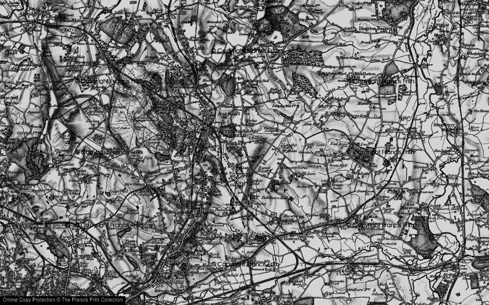Old Map of Reddicap Heath, 1899 in 1899