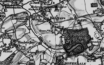 Old map of Redgrave in 1898