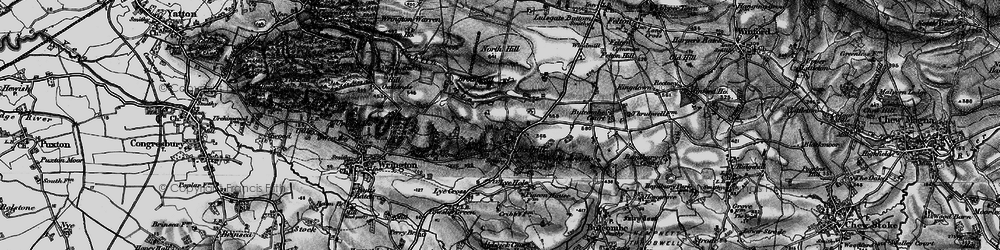 Old map of Redhill in 1898