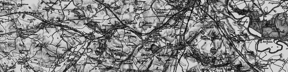 Old map of Redhill in 1899