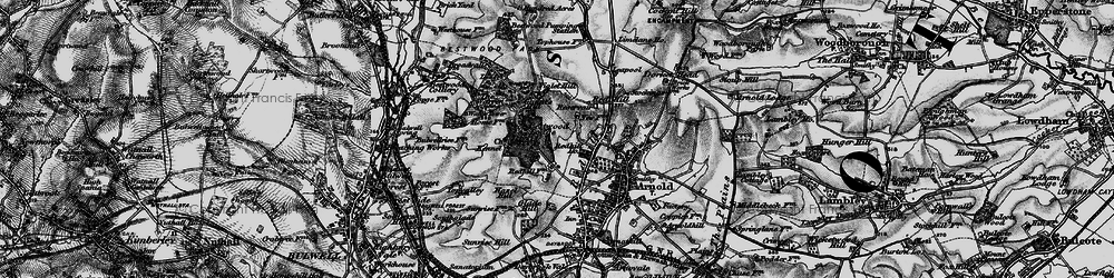 Old map of Bestwood Lodge in 1899