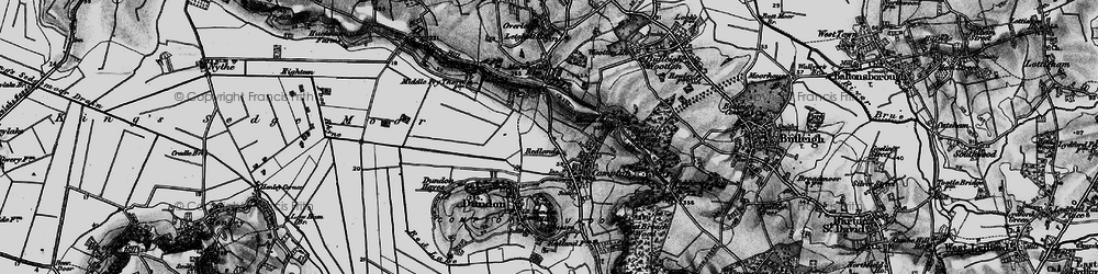 Old map of Redlands in 1898