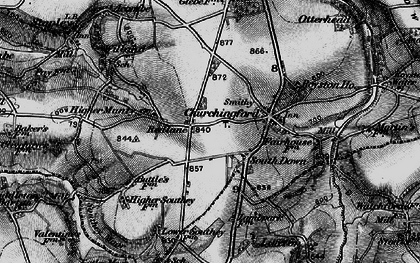 Old map of Redlane in 1898