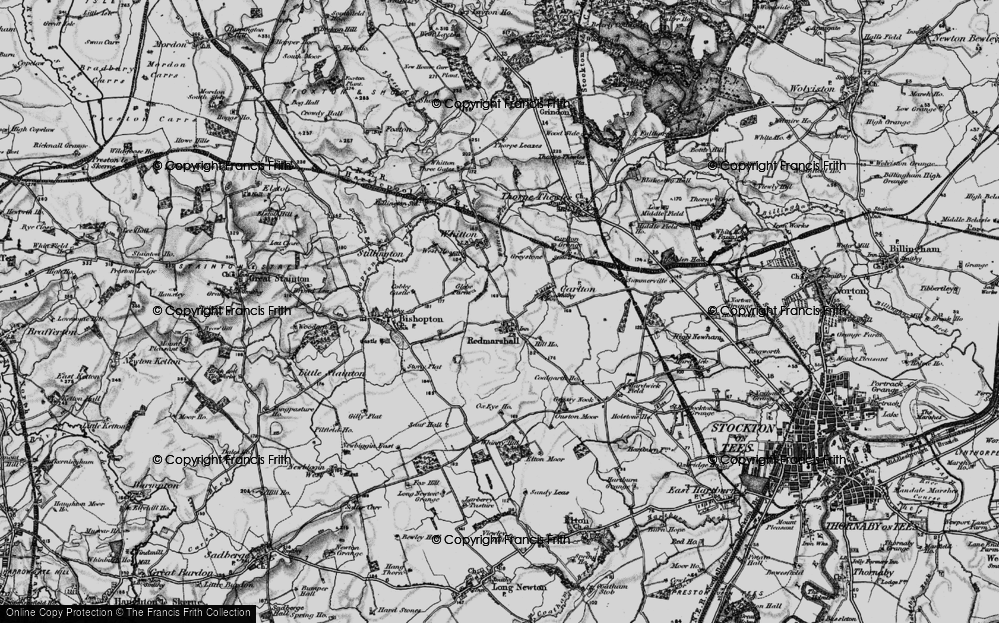 Old Map of Redmarshall, 1898 in 1898
