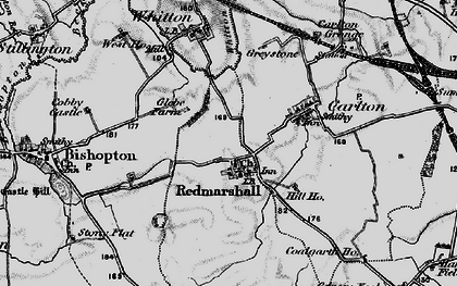Old map of Redmarshall in 1898