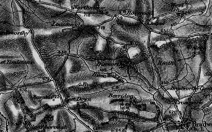 Old map of Redmonsford in 1895