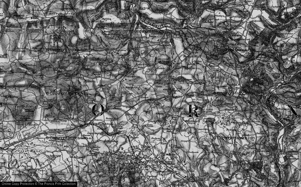 Old Map of Redtye, 1895 in 1895