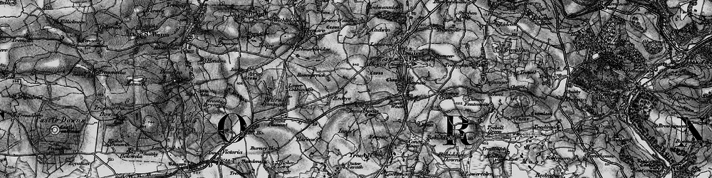 Old map of Redtye in 1895