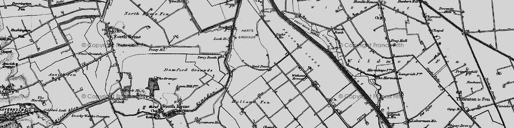 Old map of Reed Point in 1898