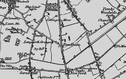 Old map of Reedham in 1899