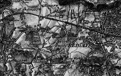 Old map of Reigate Heath in 1896