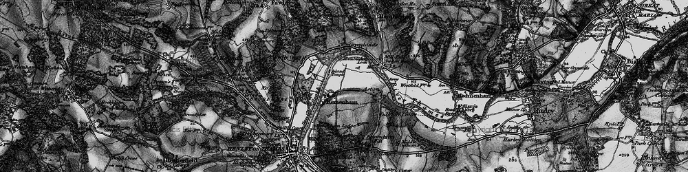 Old map of Remenham in 1895