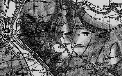 Old map of Remenham Hill in 1895