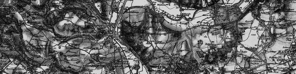 Old map of Remenham Hill in 1895