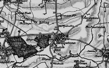 Old map of Rempstone in 1899