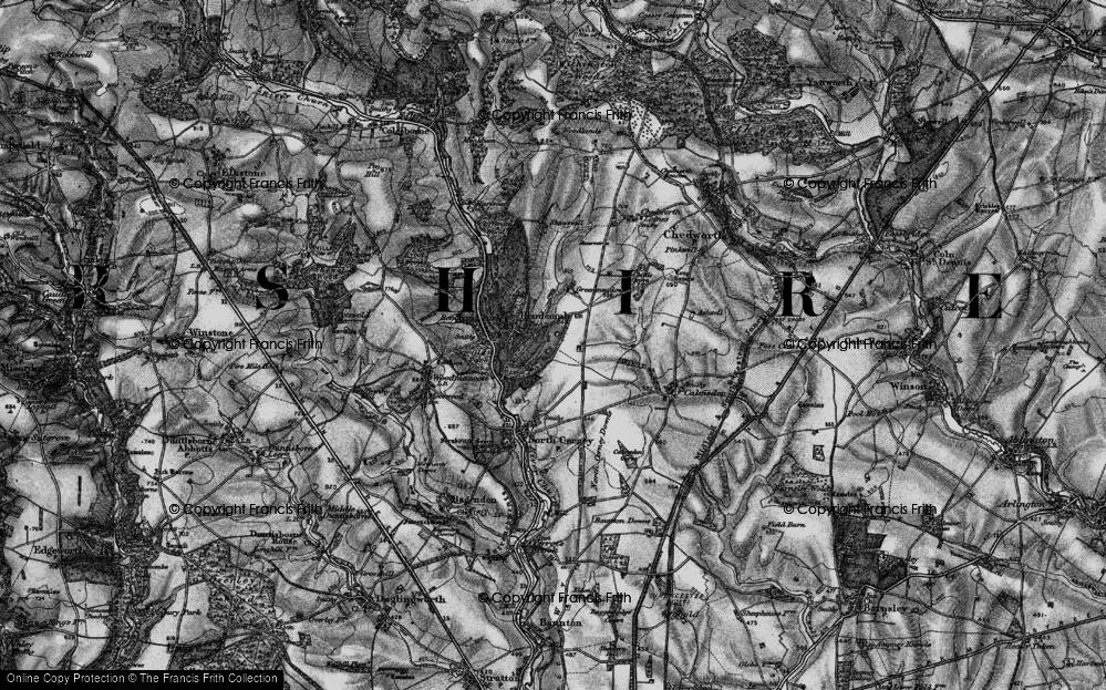 Old Map of Rendcomb, 1896 in 1896