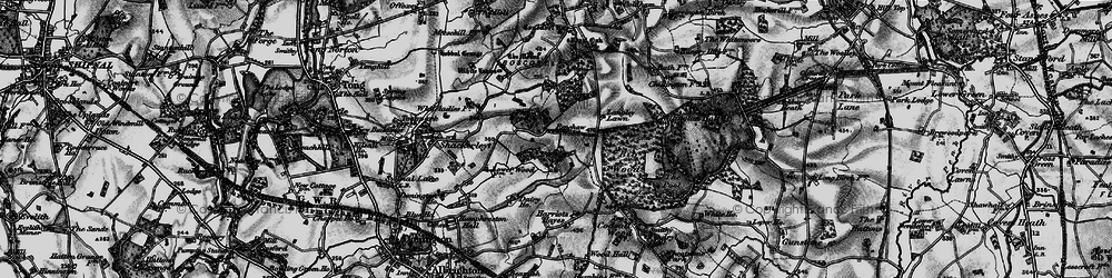 Old map of Renshaw Wood in 1897