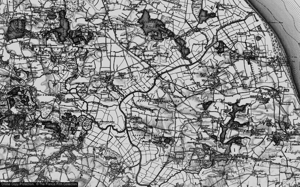 Old Map of Repps, 1898 in 1898
