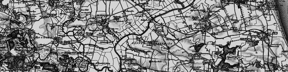 Old map of Repps in 1898
