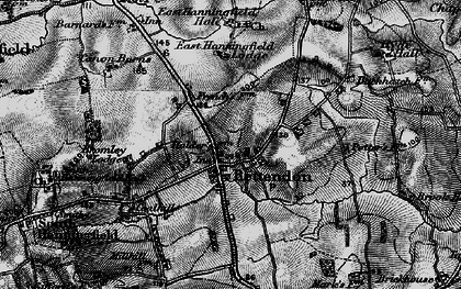 Old map of Rettendon in 1896