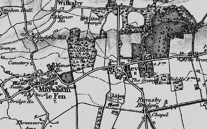 Old map of Revesby in 1899