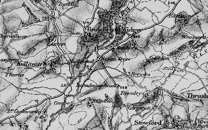 Old map of Rexon Cross in 1895