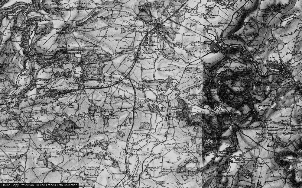 Old Map of Reybridge, 1898 in 1898