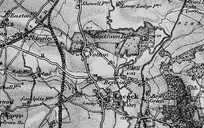 Old map of Reybridge in 1898