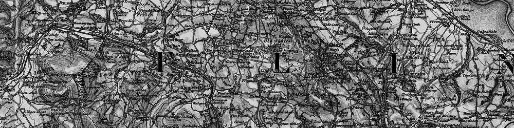 Old map of Bryn Siriol in 1896