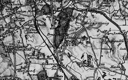 Old map of Rhewl in 1897